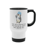 Mr. & Mrs. Panda Kaffeebecher Pinguin Duschen mit Spruch in Weiß