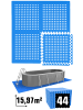 eyepower Poolunterlage Blue Lagoon 44 tlg. in blau