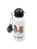 Mr. & Mrs. Panda Trinkflasche Bär Heirat mit Spruch in Weiß