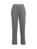 GOLDNER Loungehose Flauschige 7/8-Hose, Fischgratmuster in grau / schwarz / gemustert