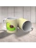 Mr. & Mrs. Panda Kaffeetasse Avocado Schwangerschaft ohne Spruch in Gelb Pastell