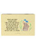 Mr. & Mrs. Panda Geschenkbox Hase Blume mit Spruch in Gelb Pastell