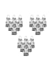Ritzenhoff & Breker 18er Set Menageset Basic in Transparent-Silber – in transparent-silber