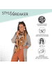 styleBREAKER Schal in Orange-Blau