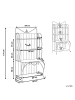 Beliani Badezimmerregal PAVONA in Beige - (W) 94 x (H) 170 x (L) 50 cm