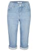 ANGELS  5-Pocket Jeans Jeans Capri TU mit Used-Look in hellblau