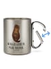 Mr. & Mrs. Panda Kaffeetasse Otter Muschel mit Spruch in Silber