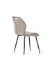 CALICOSY 4er-Set Stühle MULI  in Braun - (W) 48  x (H)86  x (L)58 cm