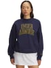 Under Armour Fleecejacke/Fleecepullover "Rival Os Varsity Crew Fleece" in Blau