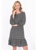 Usha Women Dress in black white