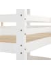Homestyle4u Etagenbett 90x200 mit Bettkasten in Weiß