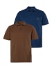 JP1880 Poloshirt in mokkabraun