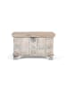 Giner y Colomer Truhe aus Massivholz mit Öffnung oben und weiß gebeiztem Finish in White