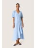 Soaked in Luxury Kleid SLAnvitte Feminine Form in Vista Blue with White Stripe