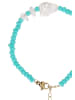 IZIA Women Bracalet With Lobster Clasp in Turquoise White