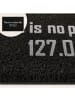 relaxdays Fußmatte Home "127.0.0.1" in Schwarz - (B)60 x (T)40 cm
