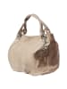 Florence Florence Schultertasche, Henkeltasche Leder helltaupe, braun ca. 42cm