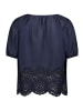 Betty Barclay Schlupfbluse mit Schmuckkanten in dunkelblau