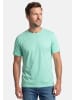 Lerros T-Shirt Basic in Mint / weiß