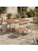 home24 Klappbarer Gartenstuhl Softline 2er-Set in Silber / Braun