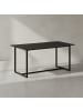 KADIMA DESIGN Esszimmertisch 120x60x76 cm Küchentisch in Marmor-Optik in Schwarz