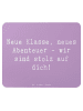 Mr. & Mrs. Panda Mousepad Spruch Erster Schultag Abenteuer mit S... in Lavendeltraum