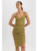 DeFacto Sommerkleid BODYCON DRESS in Oliv