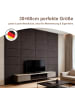 Yalion 2er-Set Wandkissen aus Stoff 30x60cm 3D Gepolsterte Wandpaneele in Dunkelbraun