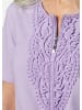 GOLDNER Elegantes Jerseyshirt mit Rundhals in pastelllila