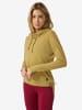 super.natural Merino Longsleeve W FUNNEL HOODIE in Beige