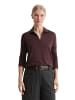 Marc O'Polo Jerseybluse im Polo-Stil regular in Black Cherry