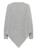 Cream Poncho CRHoliday Loose fit in Light Grey Melange