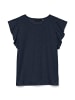 Vero Moda Blusen-Shirt mit Rundhals und Lochmuster in Navy