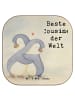 Mr. & Mrs. Panda Untersetzer für Gläser Pinguin Beste Cousine de... in Weiß