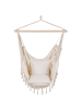Beliani Hängesessel BONEA in Beige - (W) 95 x (H) 125 x (L) 55 cm