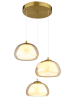 Globo lighting Hängeleuchte "AVILA" in gold