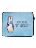 Mr. & Mrs. Panda Laptoptasche Pinguin Lolli mit Spruch in Eisblau