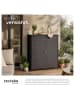 tectake Aluminium Gartenschrank, 75 kg Belastbarkeit, 84,5 x 40,5 x 103,5 cm