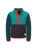 Trollkids Fleece Pullover Flekkefjord in dark cyan