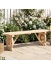 COSTWAY Gartenbank 2 Sitzer 120cm in Beige