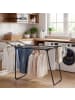 SONGMICS Wäscheständer Bunji in Schwarz - (B)53 x (H)93 x (T)158 cm