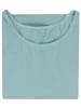 Alkato Damen Langarm Body mit Rundhalsausschnitt blickdicht Rippstoff in mint