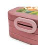 Mr. & Mrs. Panda Snackbox Kuh Design mit Spruch in Rot Pastell