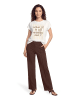 CARTOON Printshirt mit Ärmelaufschlag in Patch Cream/Beige