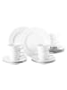 Seltmann Weiden 18er Set Kaffeeservice No Limits Weiß weiß in weiß