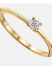 Diamant L'éternel Ring aus 585 Gelbgold mit 0.1 Karat Diamant