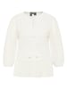 DreiMaster Damen Blusenshirt Mit Spitze in WOLLWEISS