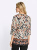 Sieh an! Longbluse in champagner-papaya-bedruckt
