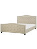 Beliani Doppelbett AUREL in Beige - (W) 194 x (H) 144 x (L) 216 cm