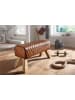 KADIMA DESIGN Sitzbank Echtleder / Massivholz 89x46x35 cm Leder Modern Turnbock